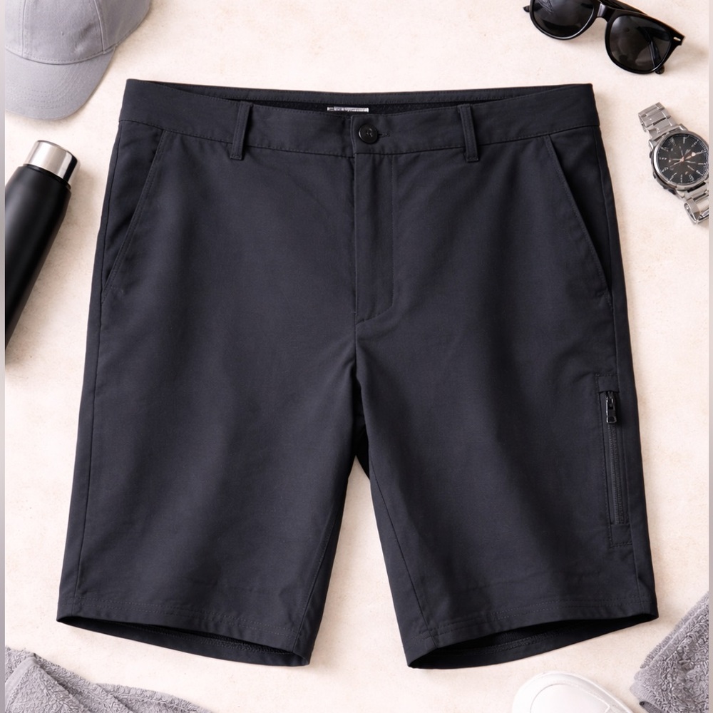 All In Motion black performance golf shorts size 38